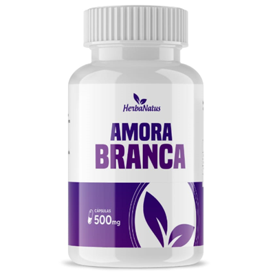 amora-branca-herbanatus1-1d89bbac598108739416507350833330-1024-1024 Amora Branca 60 Cápsulas 500mg Herbanatus -Também alivia sintomas de má digestão, como excesso de acidez no estômago e gases e distensão abdominal. Além disso, também tem propriedades antioxidantes, reduz a propagação de bactérias nocivas ao organismo e previne o envelhecimento precoce. - Imagem 1