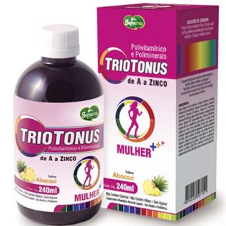 sg-11134201-7qve9-lgz28n7trvy8c0_tn Triotonos Mulher Polivitamínico e Mineral 240ml SupraErvas - Rico em minerais e vitaminas em uma quantidade adequada ao organismo;Rápida absorção dos nutrientes pelo organismo;Equilíbrio nutricional e qualidade de vida;Fortalece o sistema imunológico;Contém antioxidantes; - Imagem 1