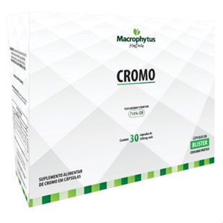 Picolinato de Cromo 30cáp 550mg Teor MAX Blister Macrophytus Picolinato de Cromo 30cáp 550mg Teor MAX Blister Macrophytus - Imagem 1