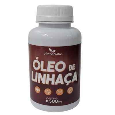 leo-de-linhaca-herbanatus-natuvel1-ba665222eecf54e4a616507333461614-1024-1024 Óleo de Linhaça 60 cápsulas 500mg Herbanatus - Pode deixar cabelos e unhas mais saudáveis; Auxilia na redução do câncer e no retardamento do envelhecimento celular; Ajuda a reduzir sintomas da menopausa, TPM, infertilidade feminina e endometriose; Auxilia no emagrecimento ; Olhos ressecados - Imagem 1